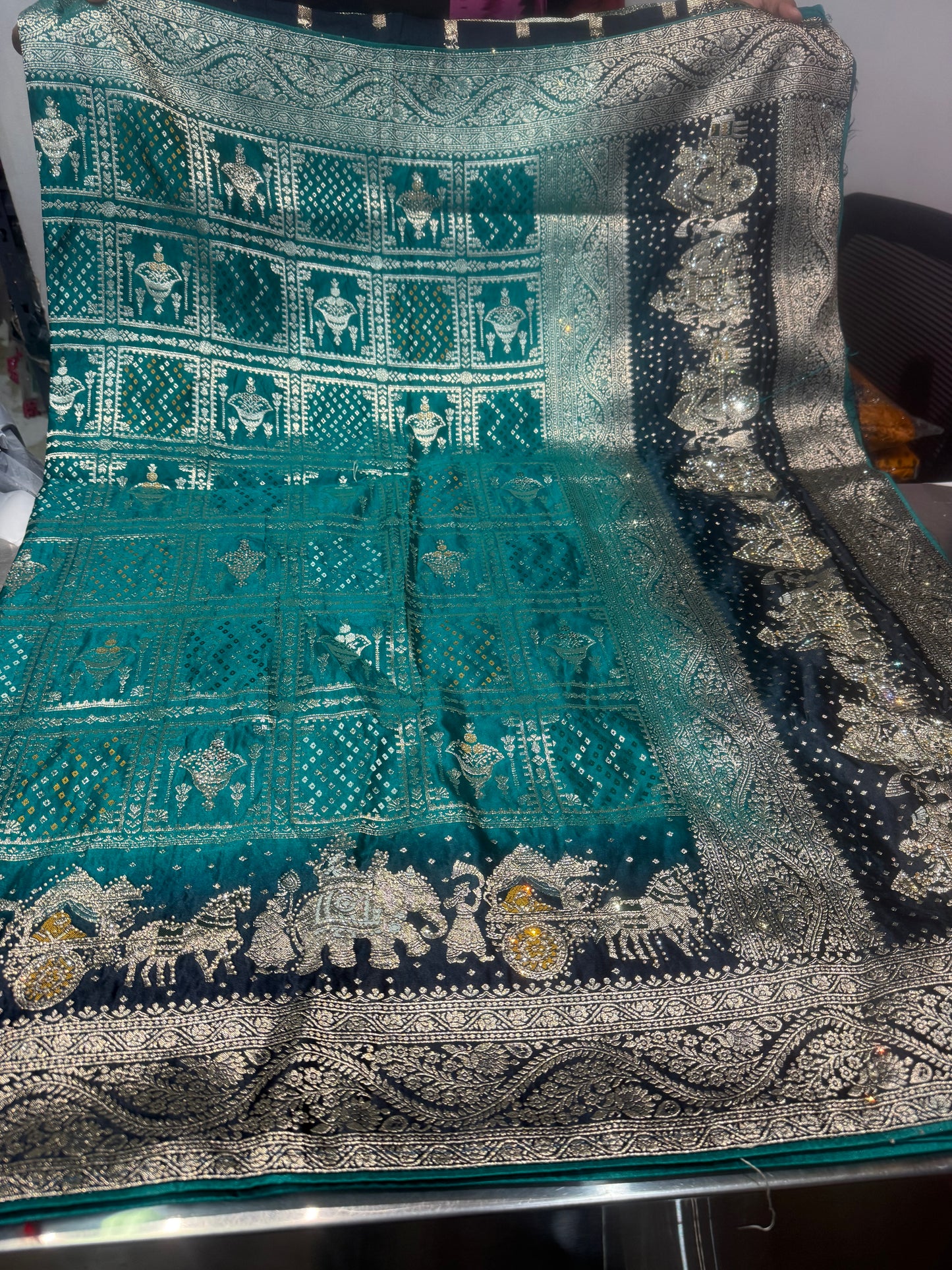 Beautiful designer pure silk saree
