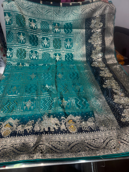 Beautiful designer pure silk saree