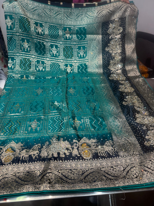 Beautiful designer pure silk saree