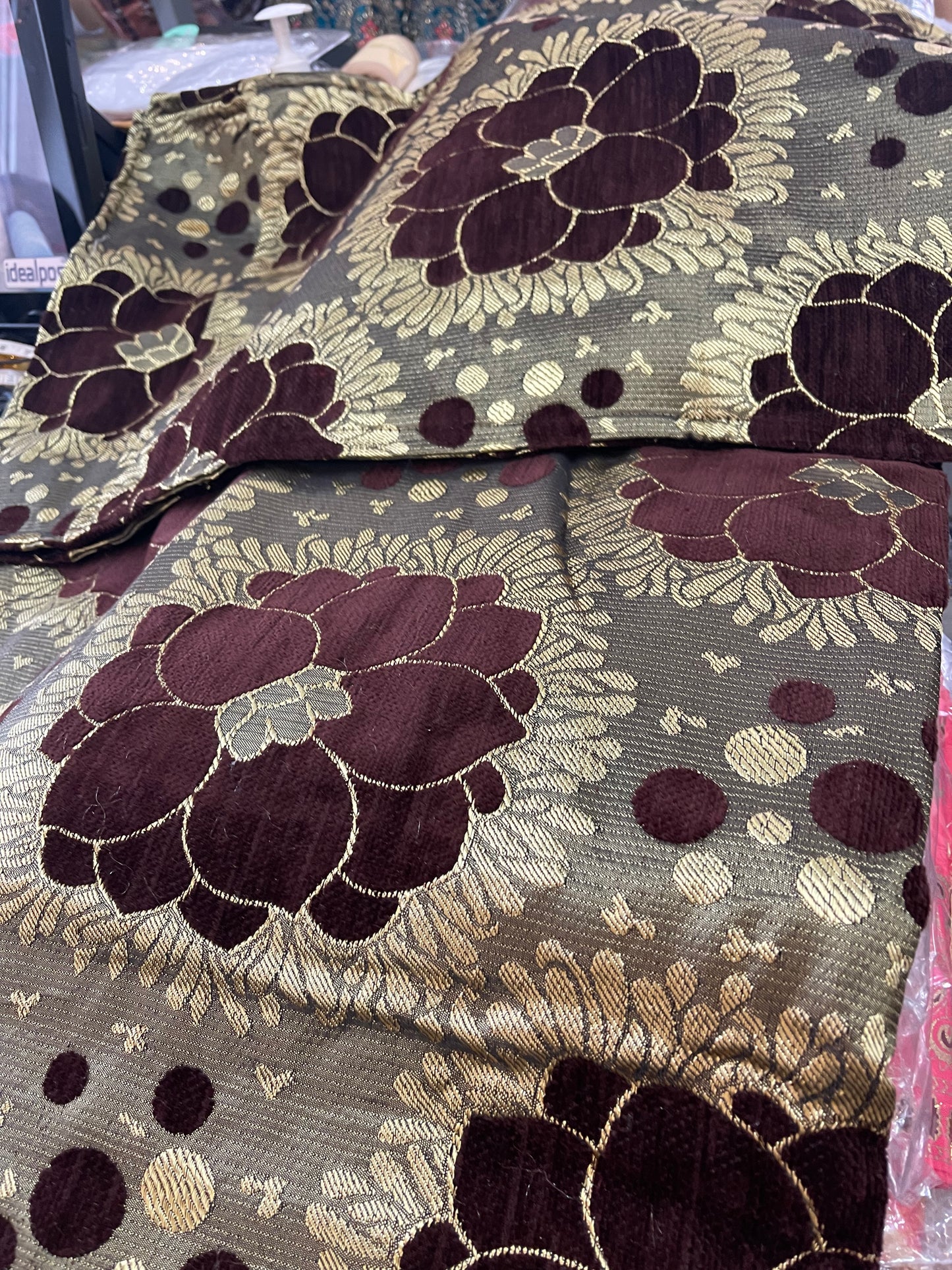 Beautiful designer velvet bedspread