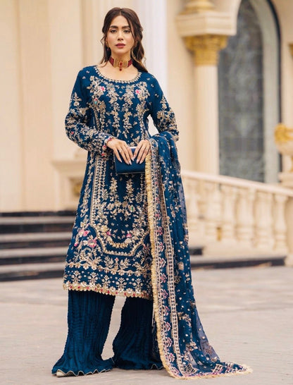 Beautiful designer plazo suit