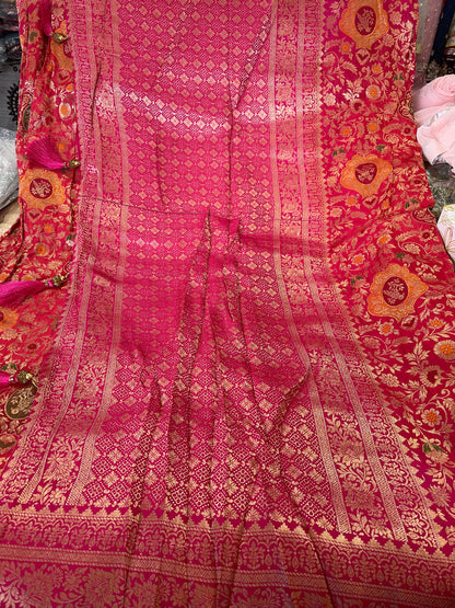 Beautiful designer pure silk saree