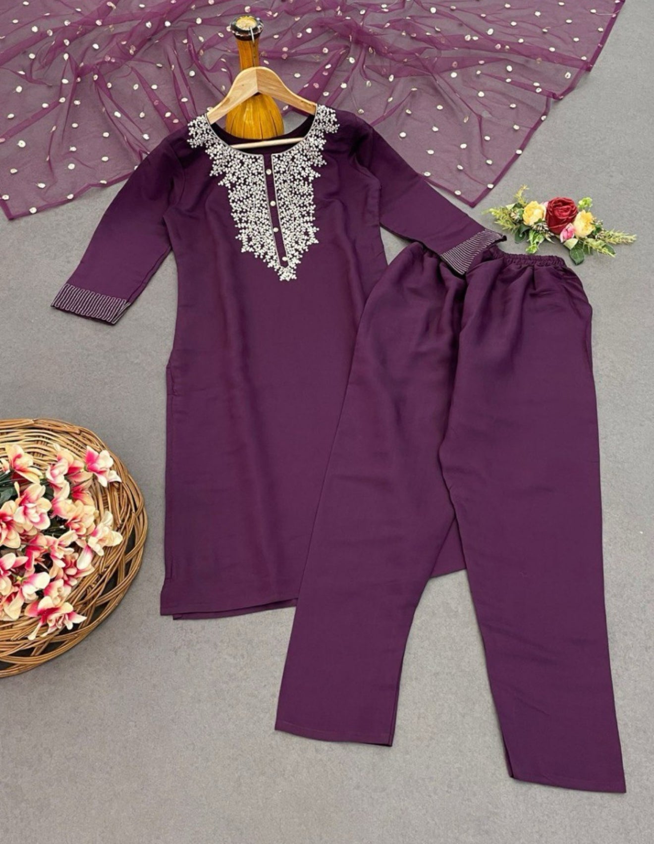 Beautiful designer Pakistani style suit
