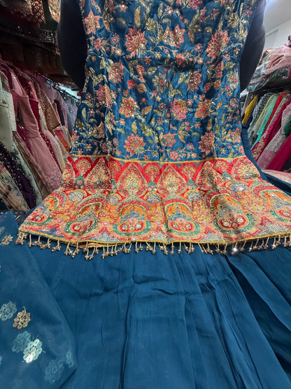 Beautiful designer plazo suit