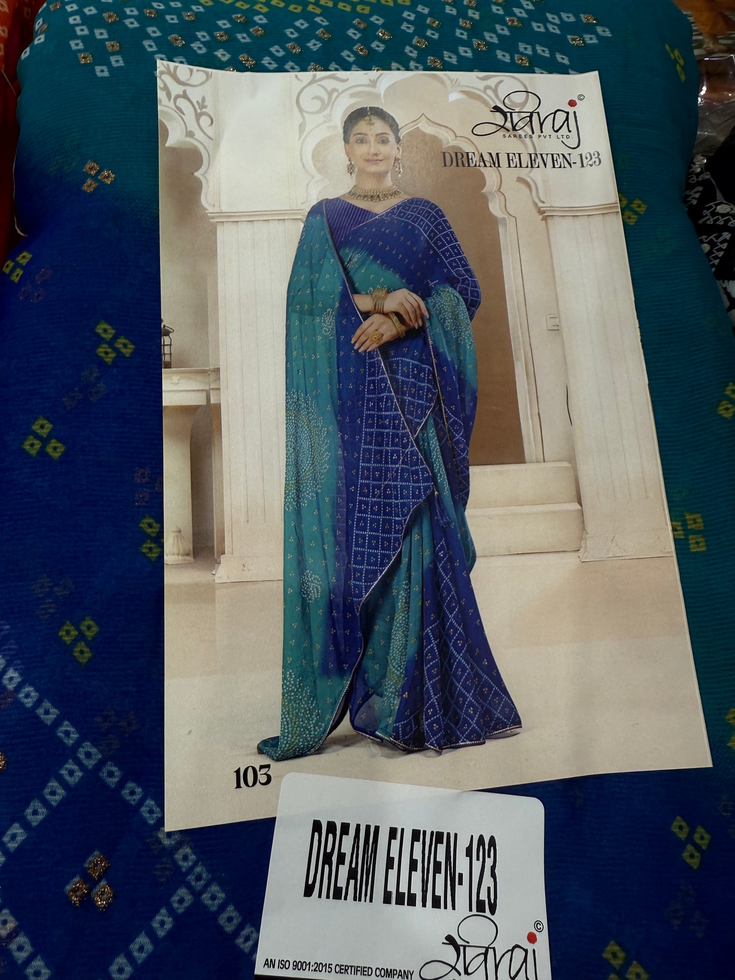 Beautiful designer bandhani saree