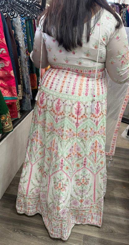 Beautiful designer long top lengha choli