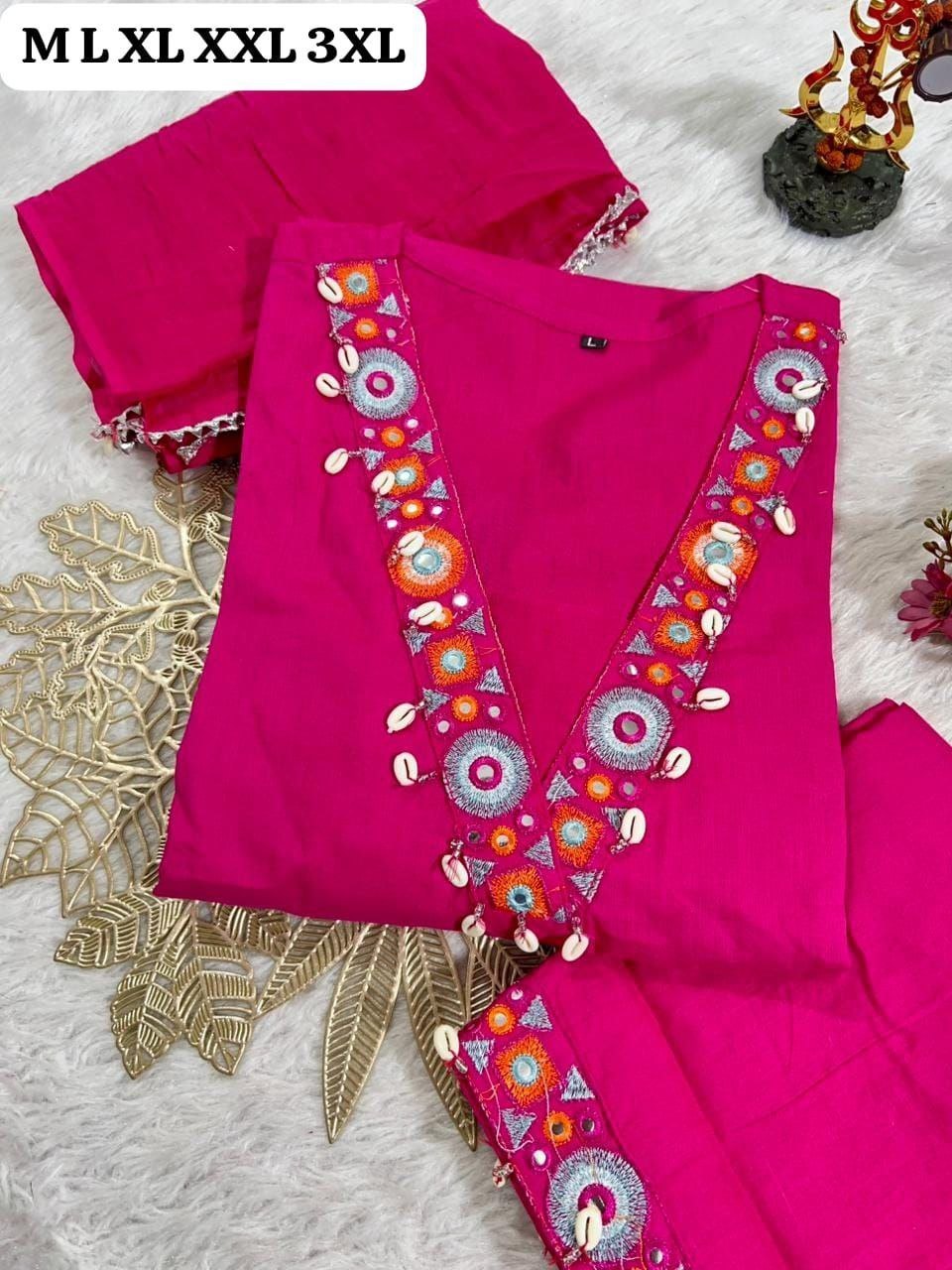 Beautiful designer Kurti pants dupatta set