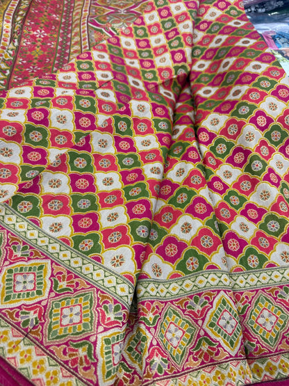 Beautiful designer pure silk saree
