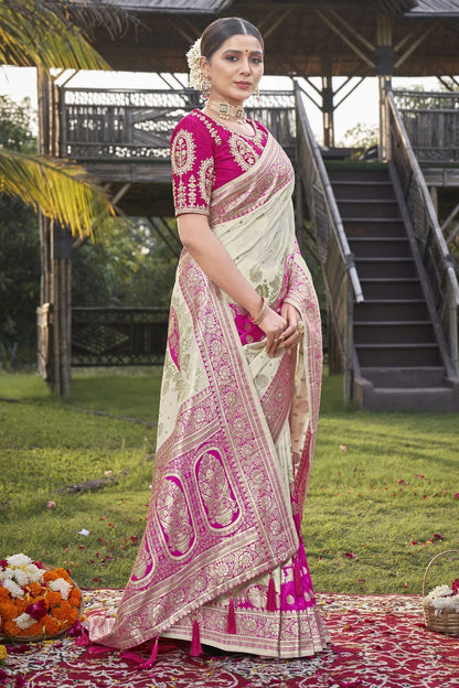 Beautiful designer silk saree