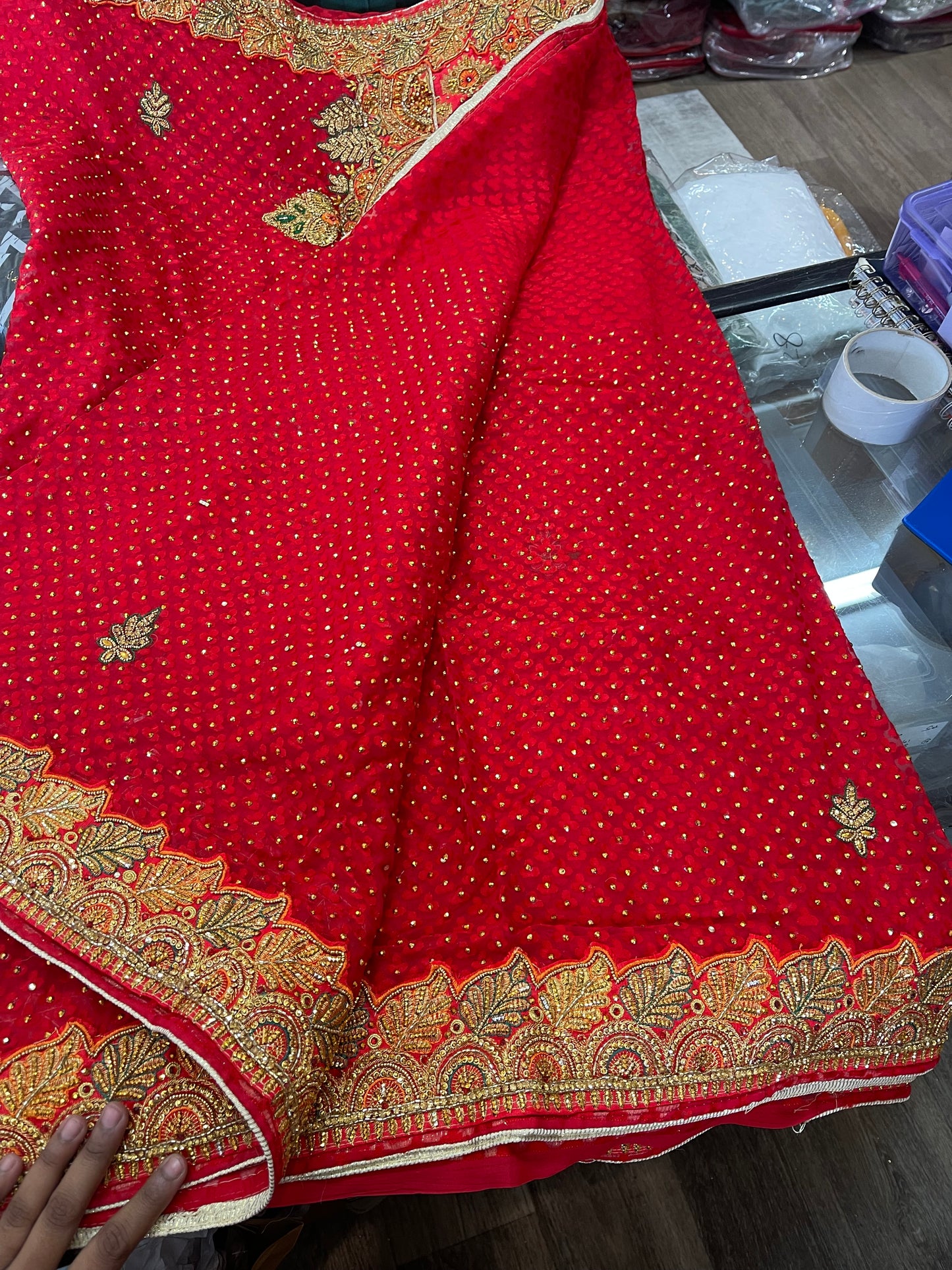 Beautiful designer heavily embroidery sarees