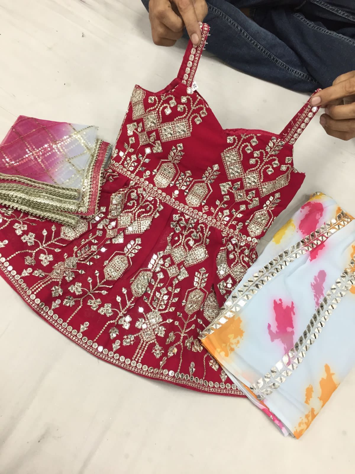 Beautiful designer sharara suit for kids