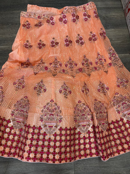 Beautiful designer semi stitch lengha choli