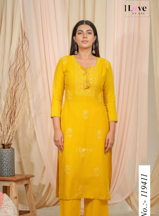 Beautiful designer Lucknowi Embroidery Kurti