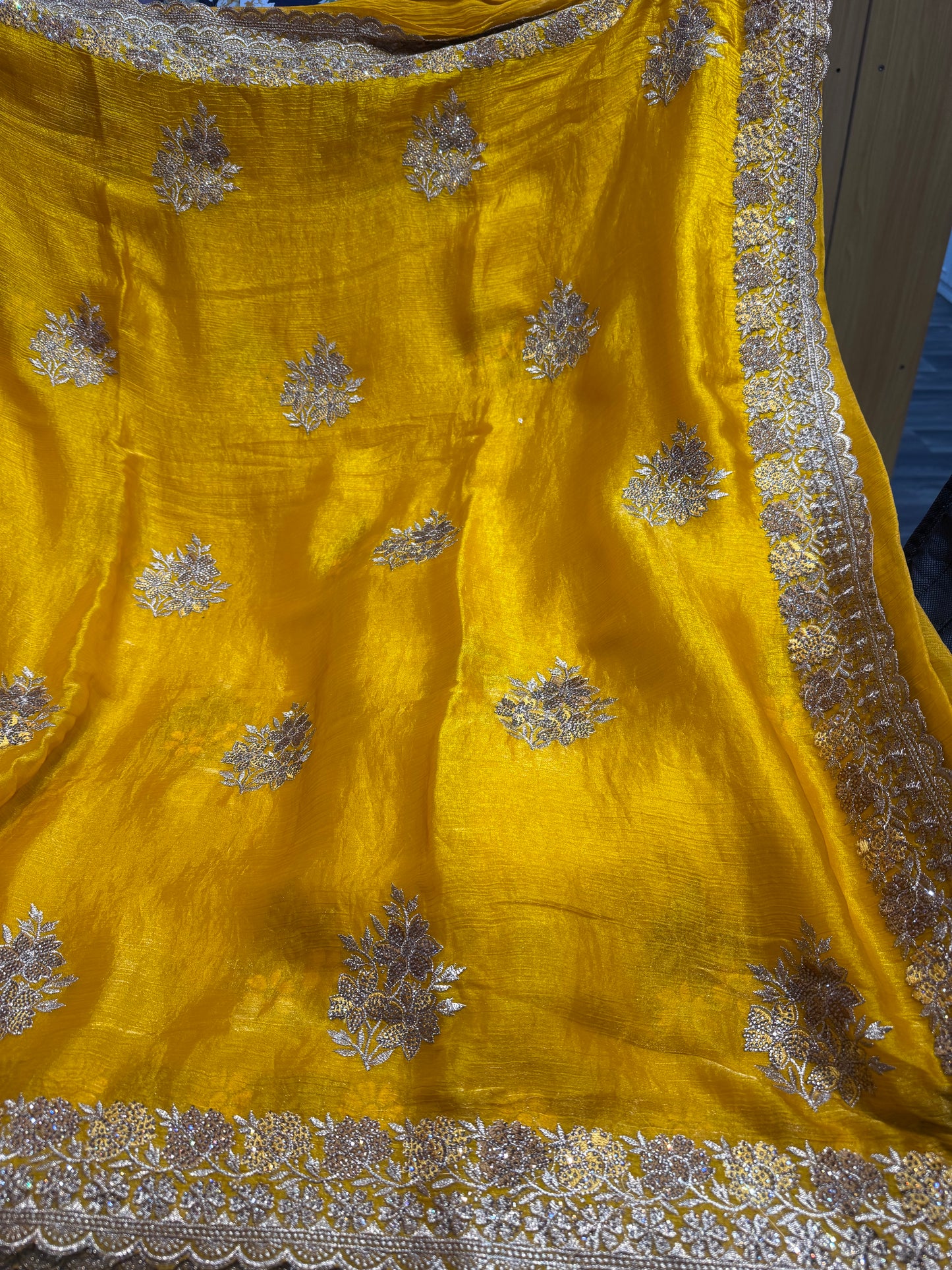 Beautiful designer embroidered saree