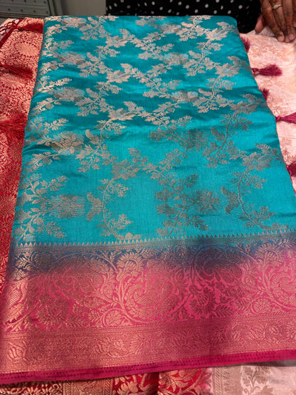 Beautiful designer silk saree