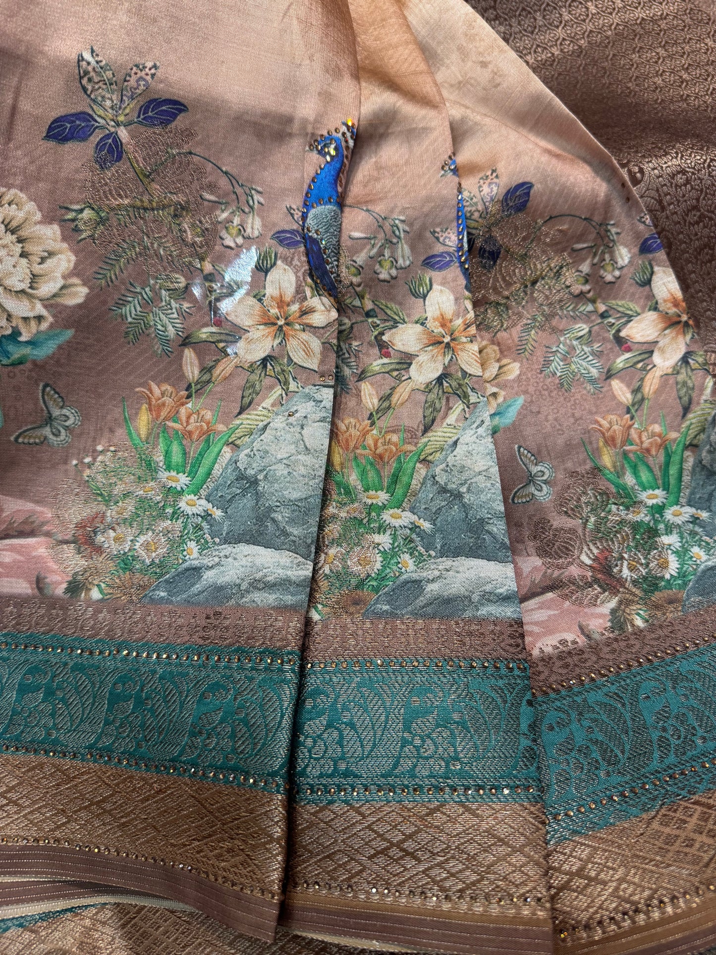 Beautiful designer pure silk saree