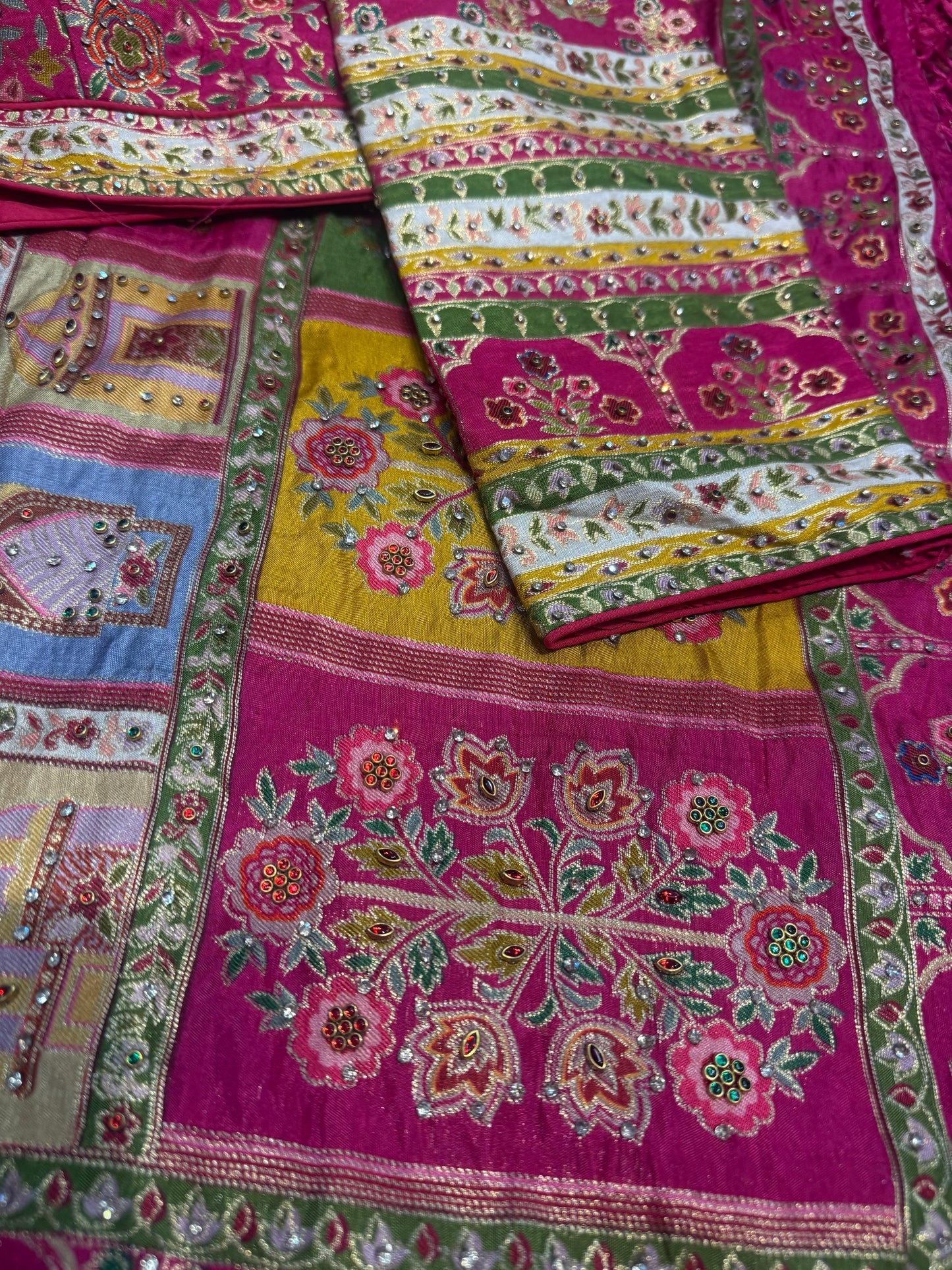 Beautiful designer saree with readymade blouse