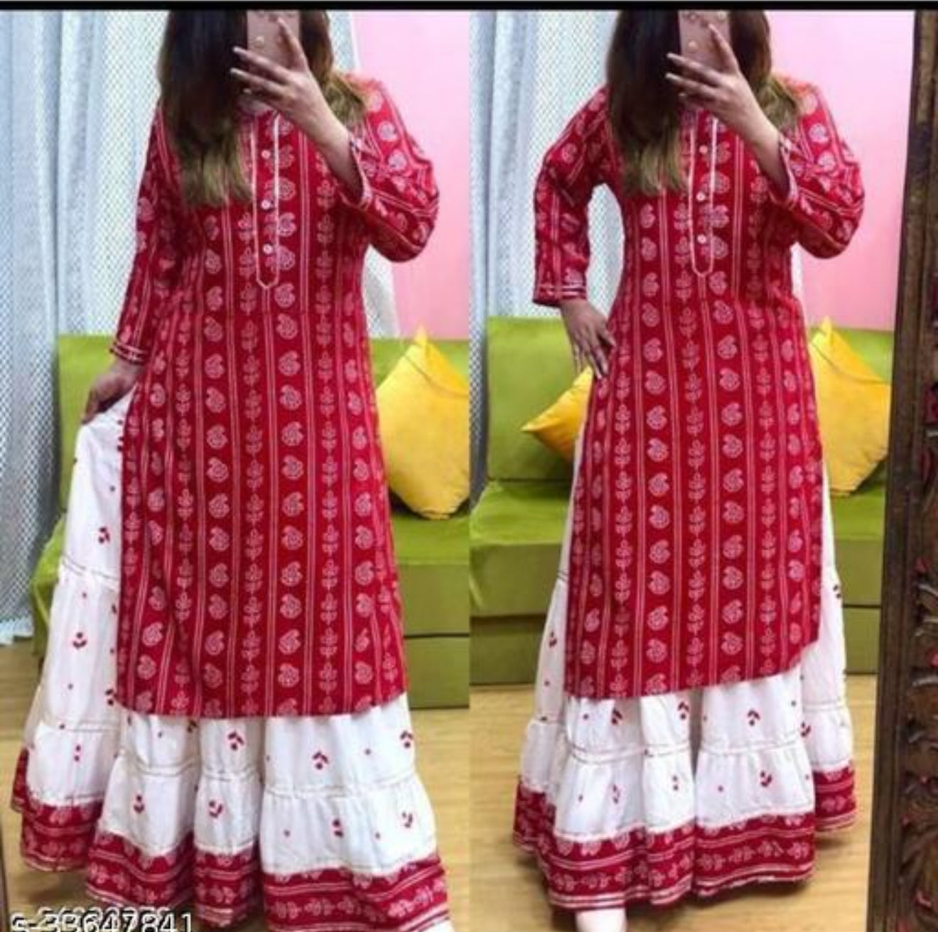 Beautiful designer Kurti with skirt