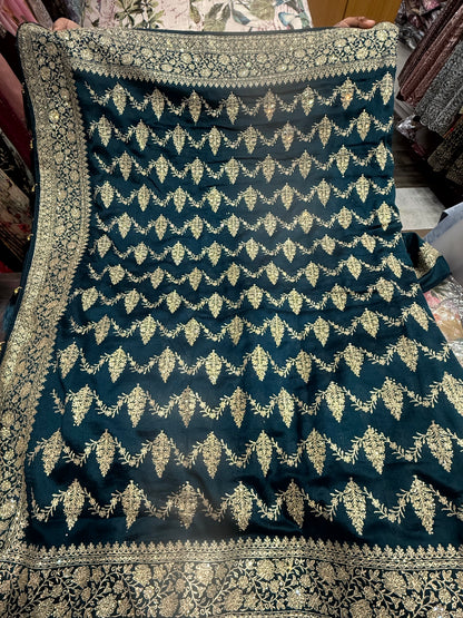 Beautiful designer fully embroidery saree