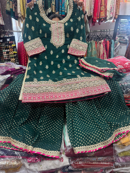 Beautiful designer sharara suit