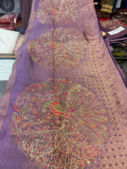 Beautiful designer pure silk saree