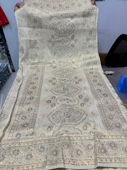 Beautiful designer pure silk saree