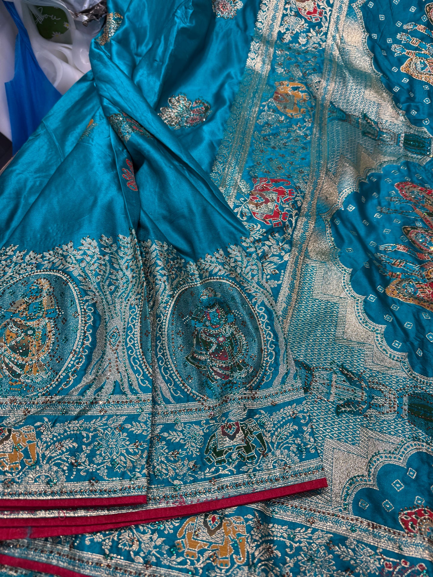 Beautiful designer pure silk saree