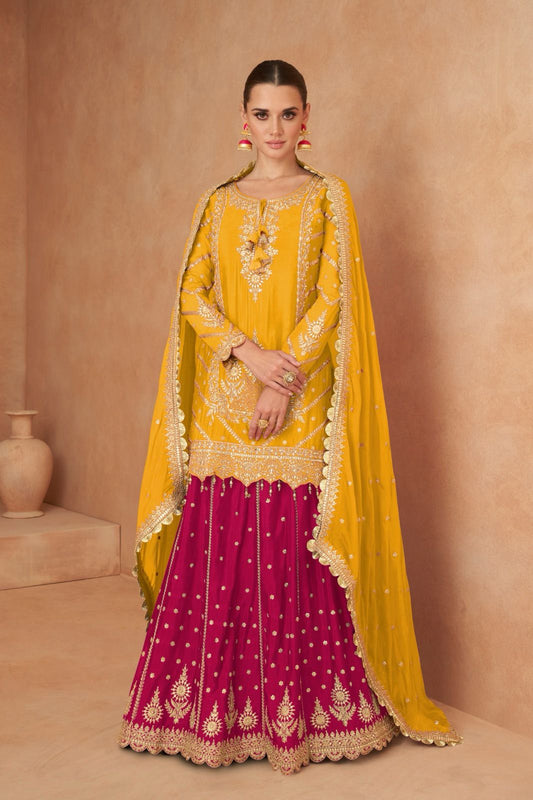 Beautiful designer long top lengha