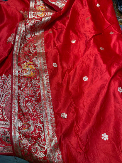 Beautiful designer pure silk saree