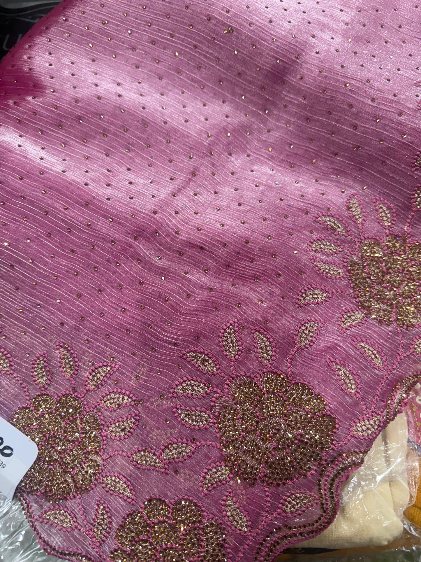 Beautiful designer fully embroidery saree