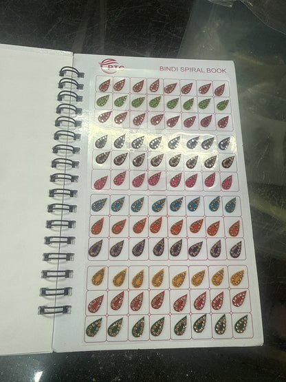 Beautiful designer stone bindi book