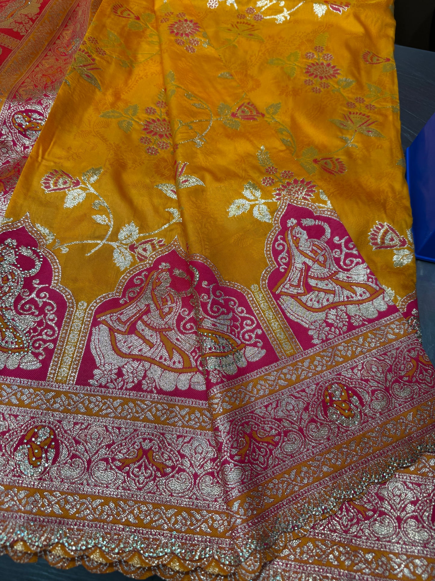 Beautiful designer pure silk saree