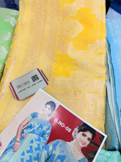 Beautiful designer cotton silk saree