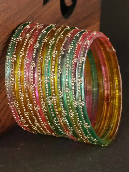 Beautiful designer rain drop bangles set