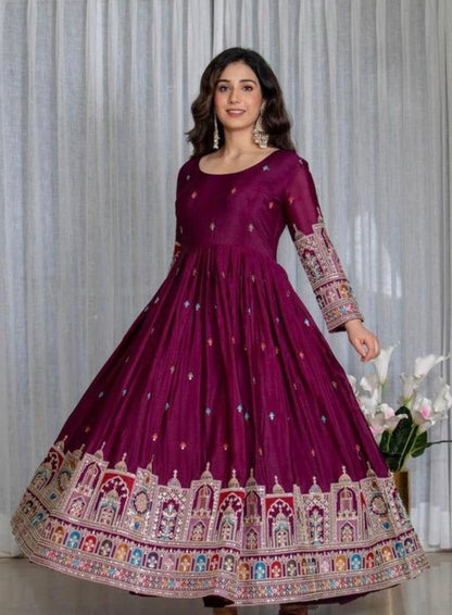 Beautiful designer anarkali suit