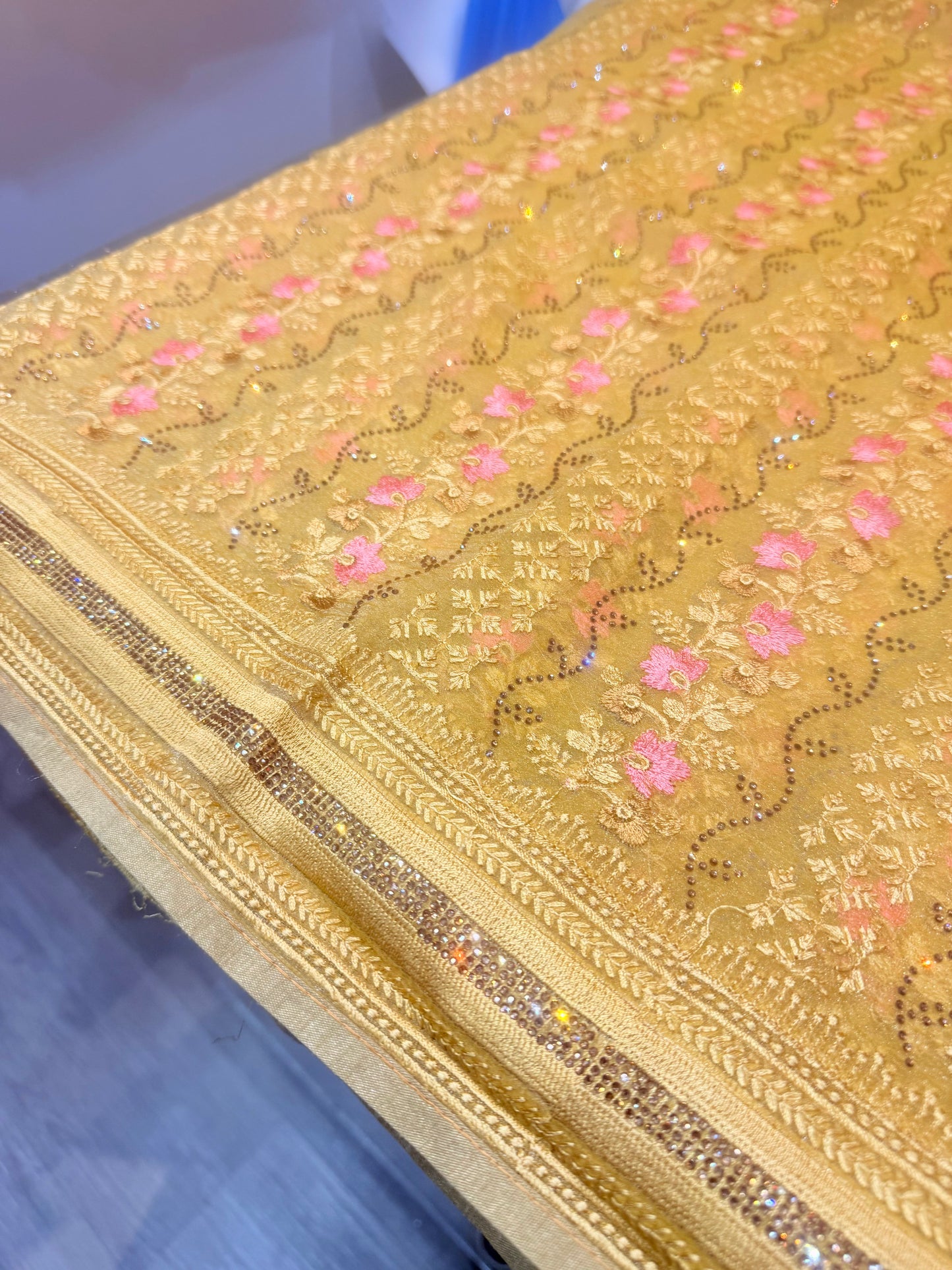 Beautiful designer fully Embroidery saree