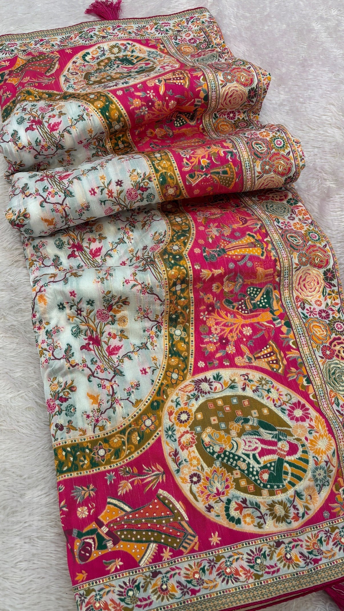 Beautiful designer pure silk saree