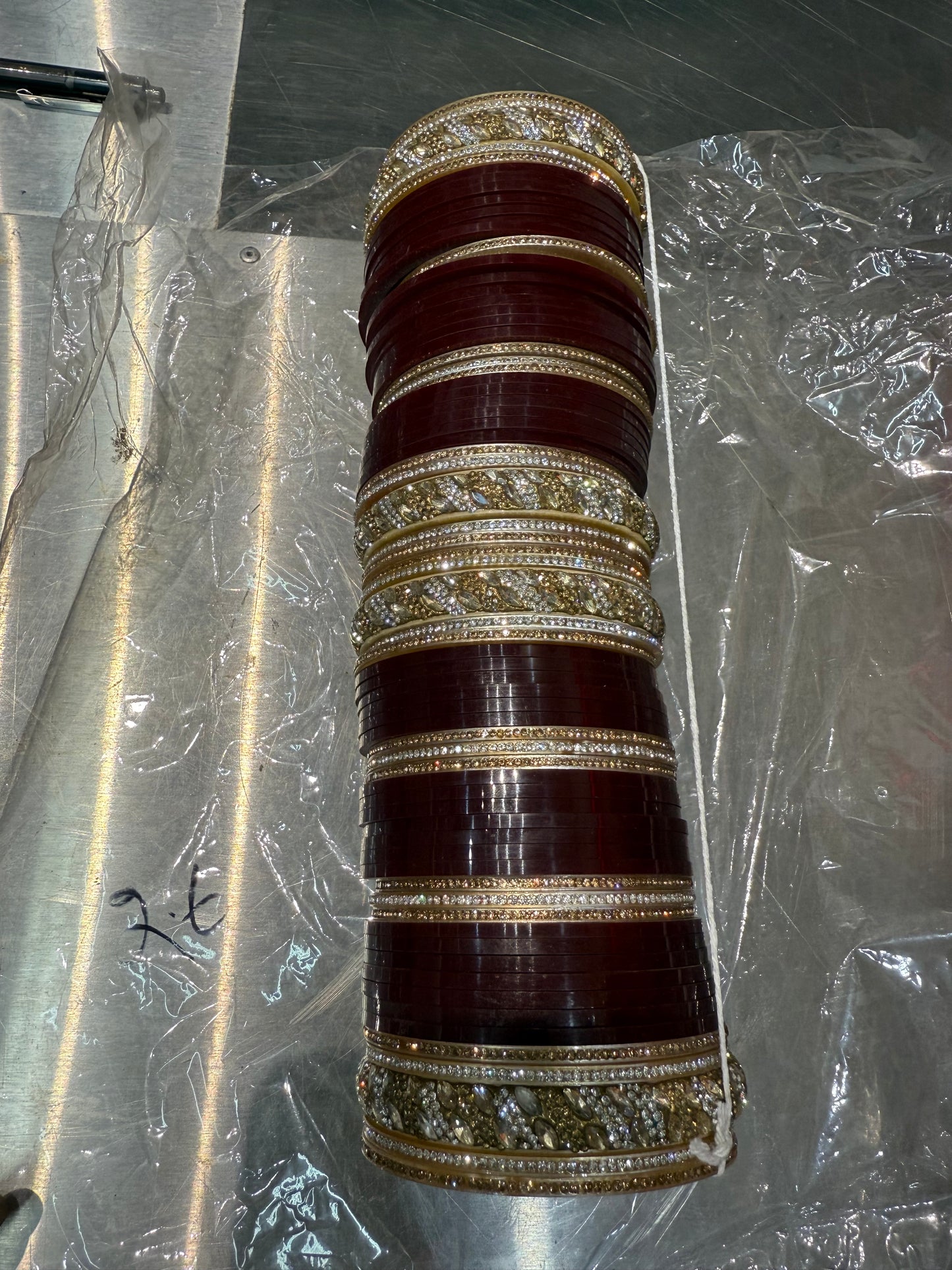 Beautiful designer chura bangle set