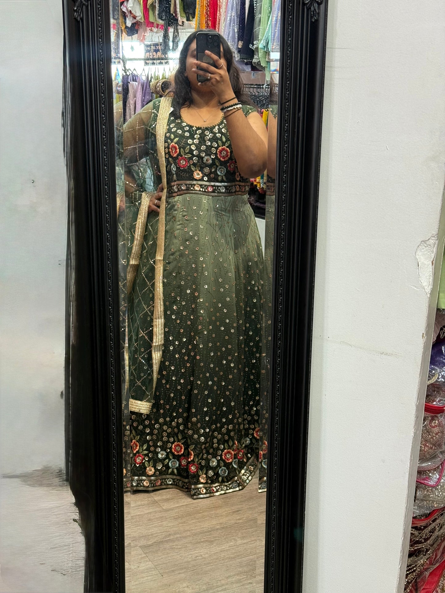 Beautiful designer gown style anarkali suit