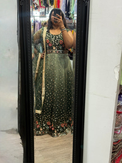 Beautiful designer gown style anarkali suit