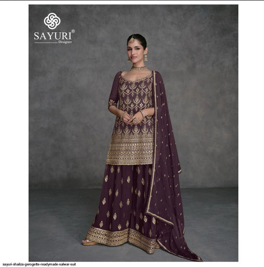 Beautiful designer skirt pants suit