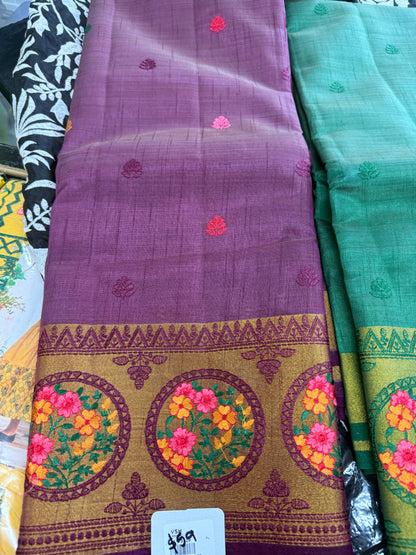 Beautiful designer silk saree