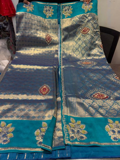 Beautiful designer pure silk saree