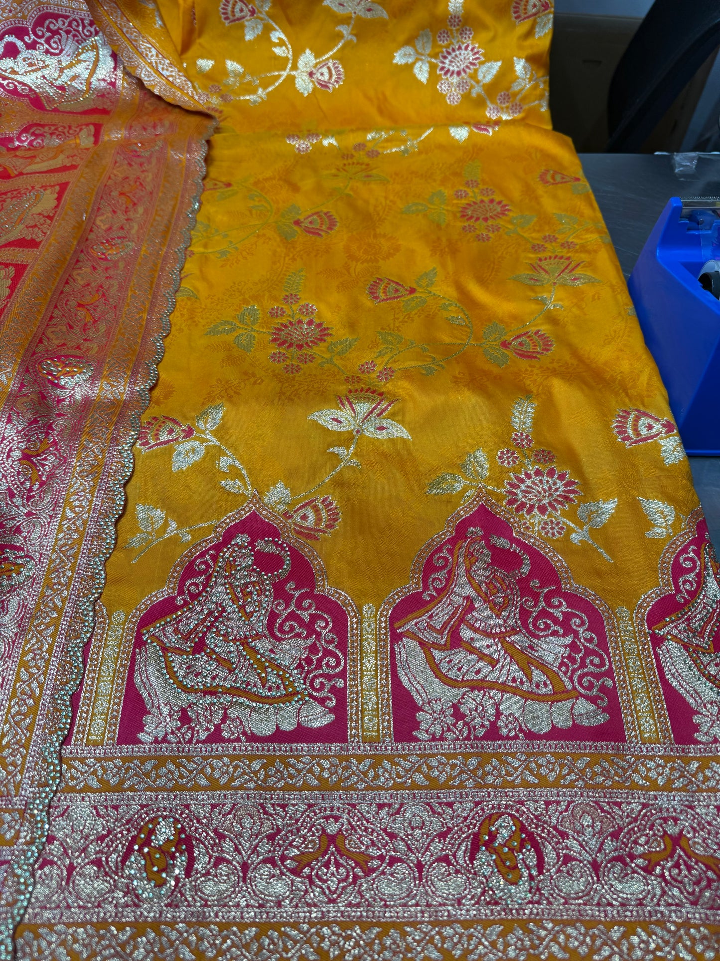 Beautiful designer pure silk saree