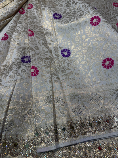 Beautiful designer pure silk saree