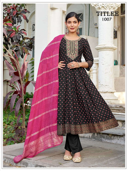 Beautiful designer Readymade Anarkali 3 Piece Suit