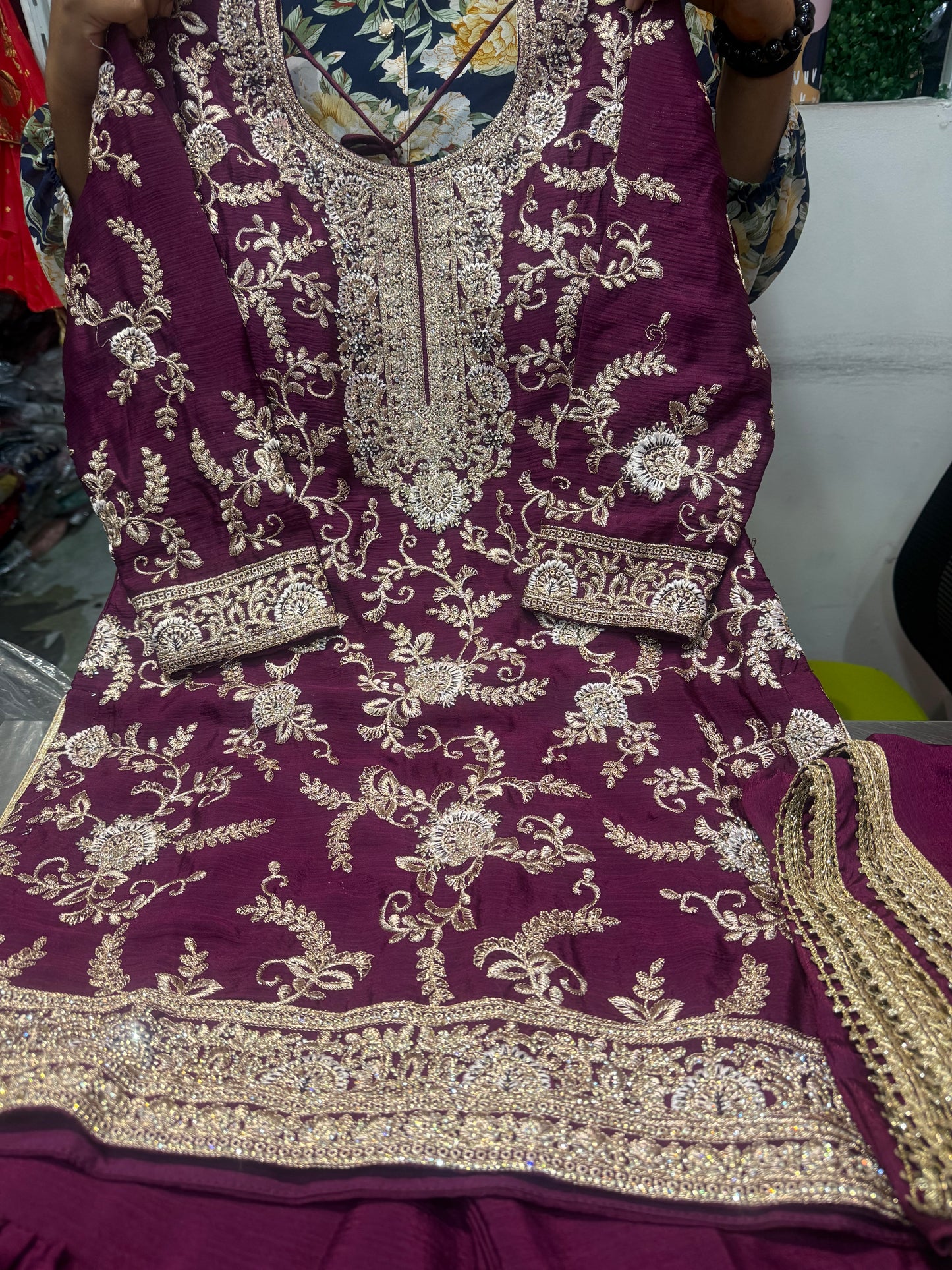Beautiful designer sharara suit