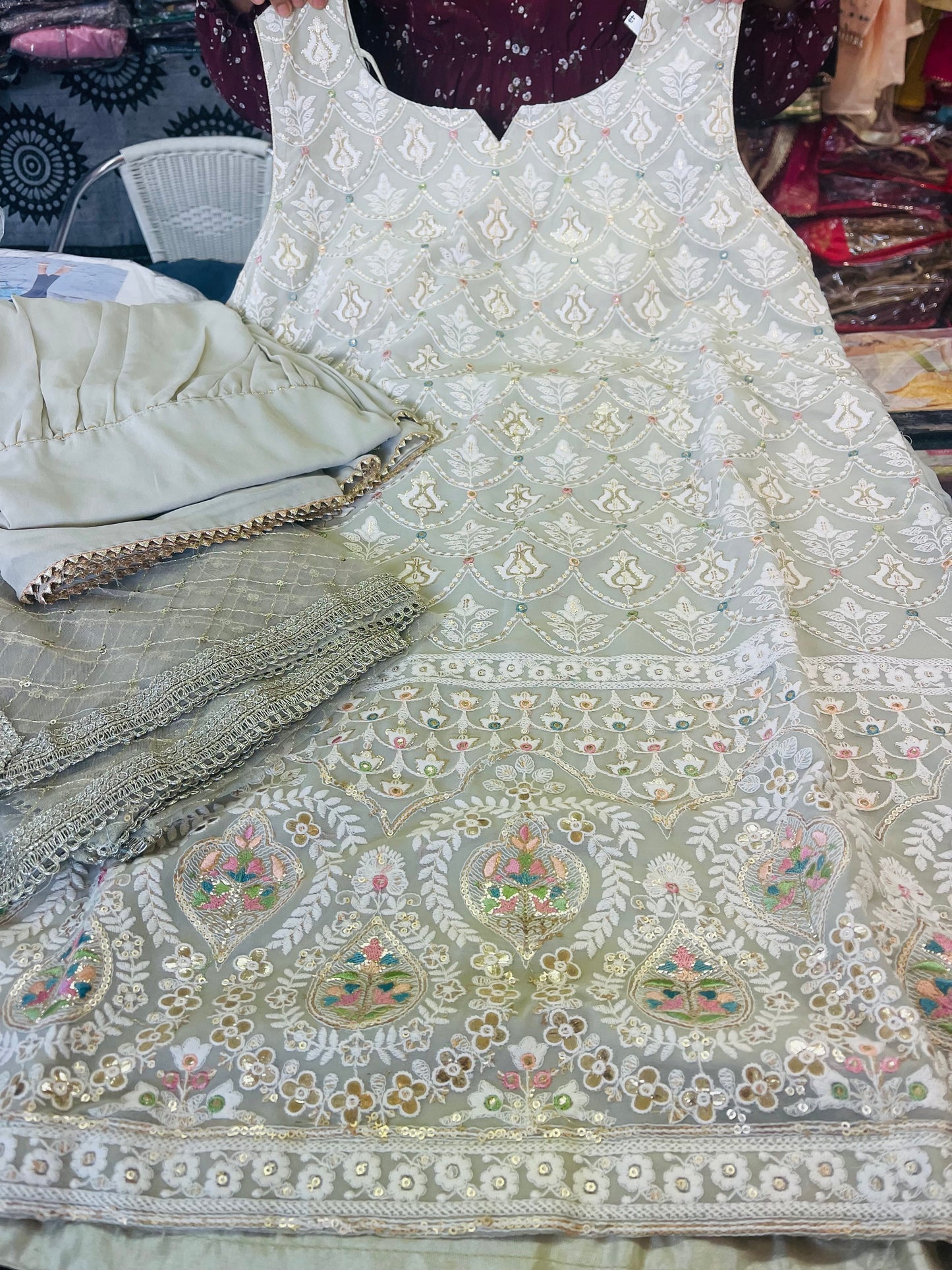 Beautiful designer sharara suit