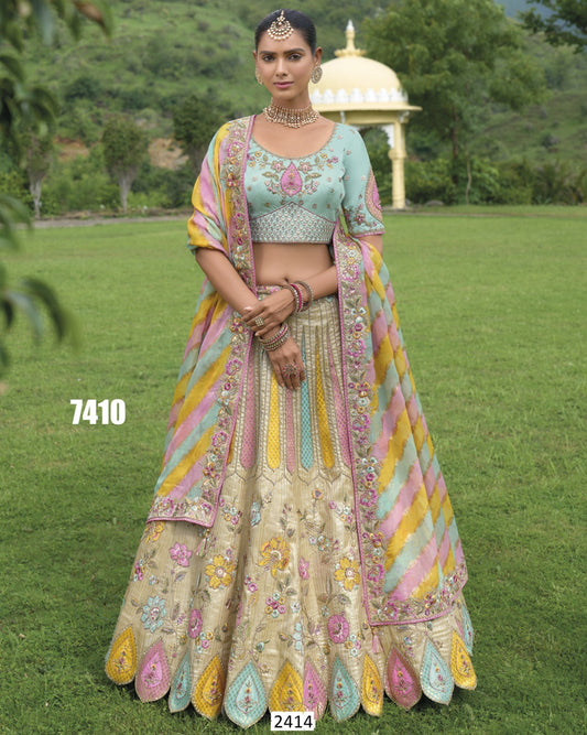 Beautiful designer semi stitch lengha choli