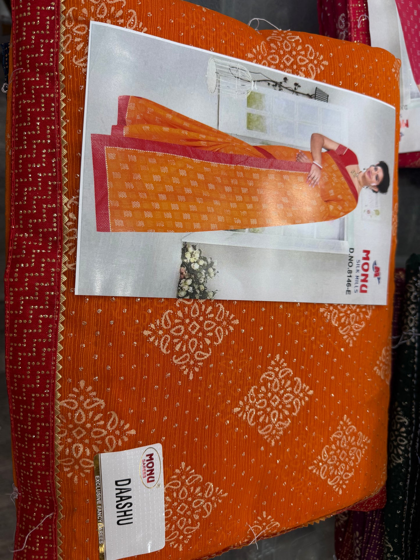 Beautiful designer geogrette saree